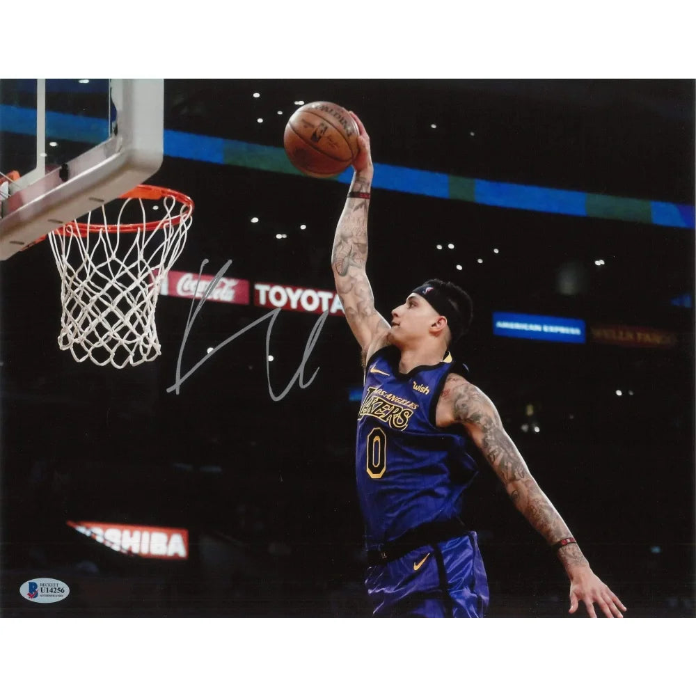 Kyle Kuzma Hand Signed 11x14 Photo BAS COA Autograph Los Angeles Lakers