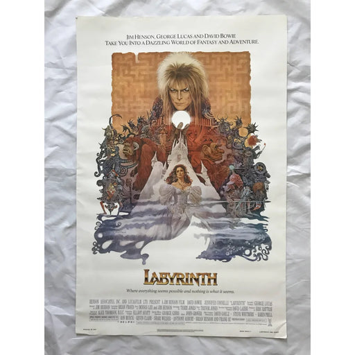 ’Labyrinth’ 1986 Original Movie Poster First Issue 27X41 David Bowie Connelly