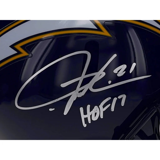 LaDainian Tomlinson Signed HOF Inscribed Chargers FS Helmet COA Steiner San Diego LA Autograph