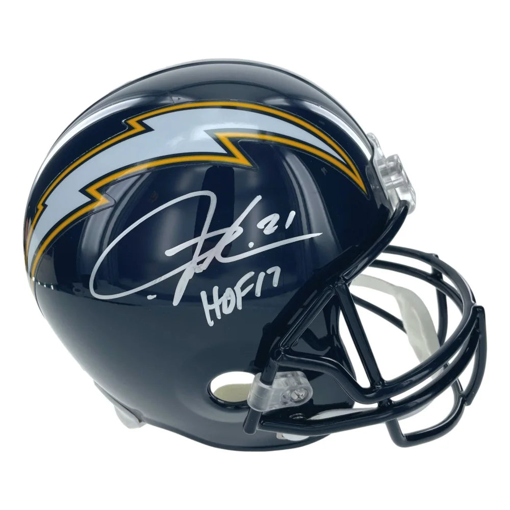 LaDainian Tomlinson Signed HOF Inscribed Chargers FS Helmet COA Steiner San Diego LA Autograph