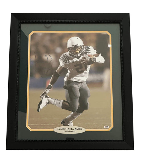 Lamichael James Signed Oregon Ducks 16X20 Framed Photo Autograph COA PSA/DNA