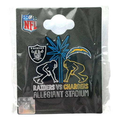 Las Vegas Raiders Limited Edition 2020 Inaugural Season Game Day Pin vs. Los Angeles Chargers