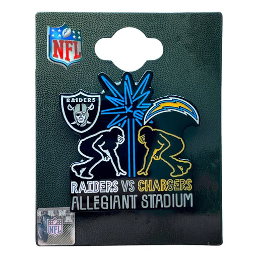 Las Vegas Raiders Limited Edition 2020 Inaugural Season Game Day Pin vs. Los Angeles Chargers