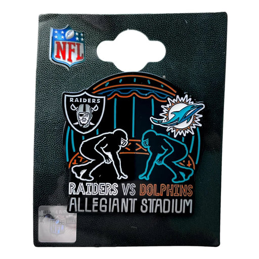 Las Vegas Raiders Limited Edition 2020 Inaugural Season Game Day Pin vs. Miami Dolphins