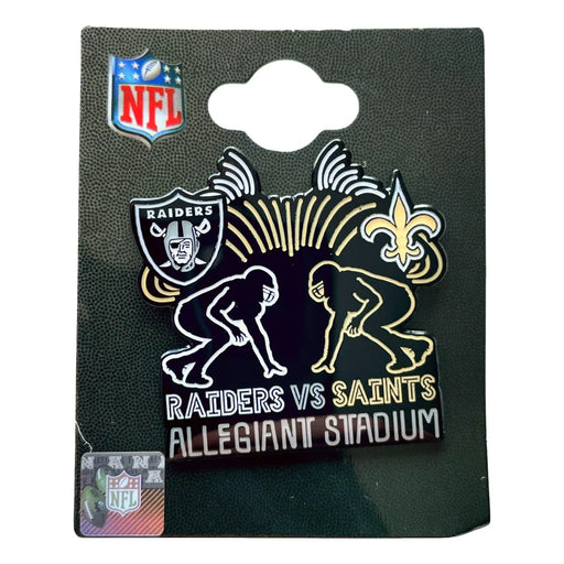 Las Vegas Raiders Limited Edition 2020 Inaugural Season Game Day Pin vs. New Orleans Saints