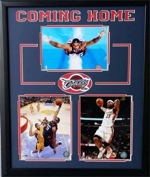 Lebron James ’Return To Cleveland’ Framed Unsigned Collage Cavaliers