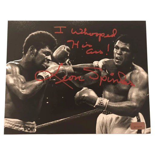 Leon Spinks Signed 8X10 Inscribed ’Whooped Ali’ COA Michael 8X Muhammad