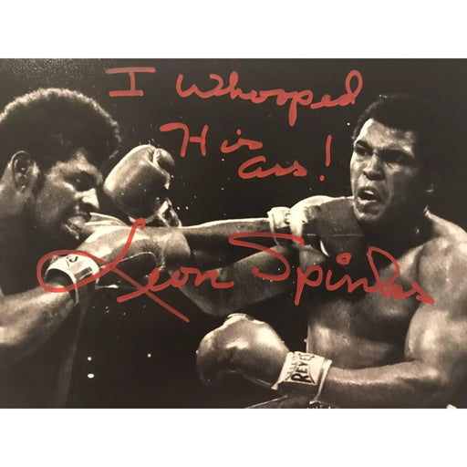 Leon Spinks Signed 8X10 Inscribed ’Whooped Ali’ COA Michael 8X Muhammad