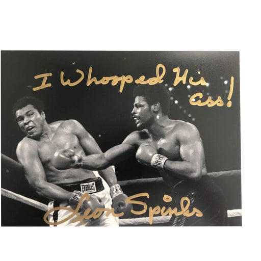 Leon Spinks Signed 8X10 Photo Inscribed ’Whooped Ali’S Ass!’ Michael 8X Muhammad