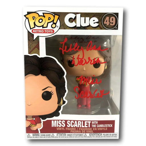 Lesley Ann Warren Autographed Funko Pop #49 ’Miss Scarlet’ Clue BAS COA Signed