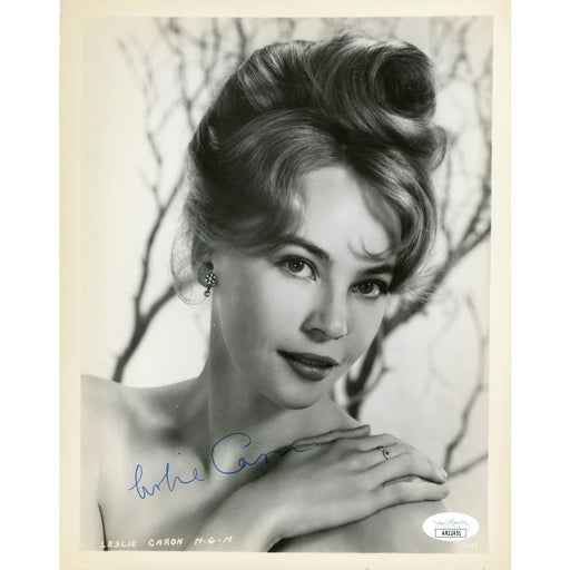 Leslie Caron Autographed 8x10 Photo JSA COA French Actress Signed