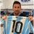 Lionel Messi Signed 2016 Argentina World Cup Home Jersey Autograph JSA COA Leo Barcelona