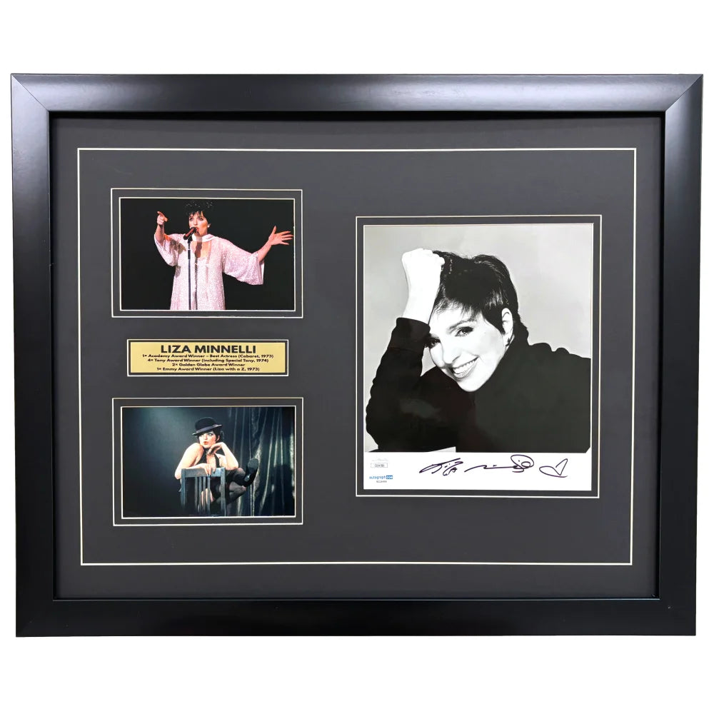 Liza Minnelli Autographed 8x10 Photo JSA Framed Music Singer Signed