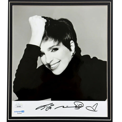 Liza Minnelli Autographed 8x10 Photo JSA Framed Music Singer Signed