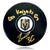 Logan Thompson Autographed Vegas Golden Knights Inscribed ’Go Go’ Hockey Puck COA IGM