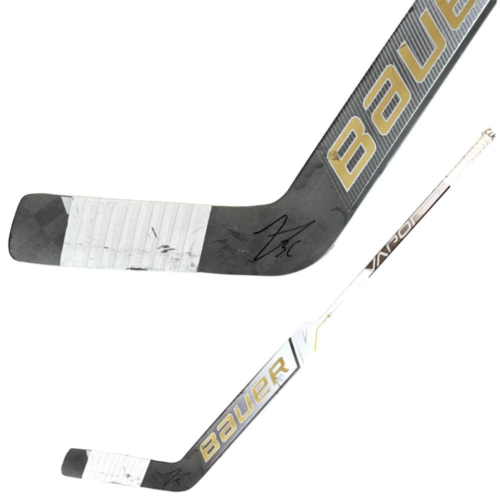Logan Thompson Game Used Signed Hockey Stick Vegas Golden Knights vs. Capitals 11/14/23 Autograph