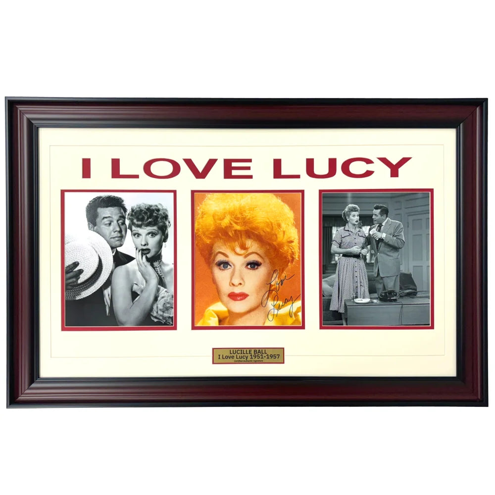 Lucille Ball Signed 8x10 Photo I Love Lucy Framed JSA/COA Autographed TV Show
