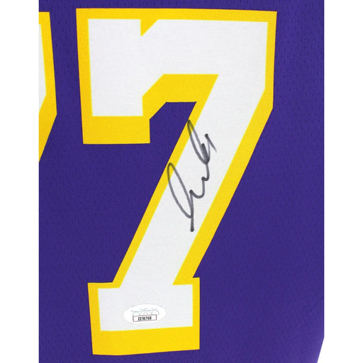 Luka Doncic Signed Los Angeles Lakers Purple Jersey JSA COA Autographed NBA