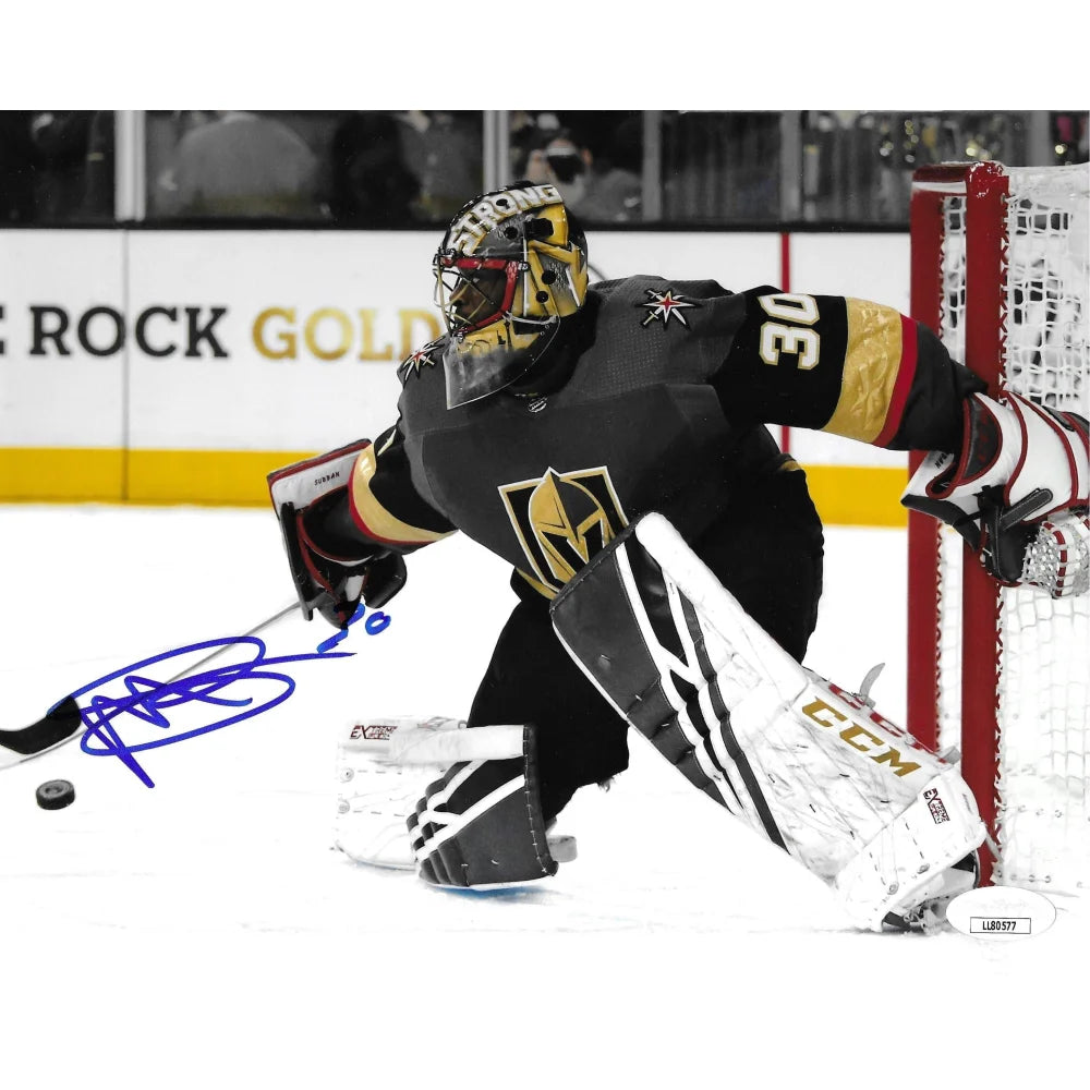 Malcolm Subban Autographed Vegas Golden Knights 8x10 Photo JSA COA Signed Block