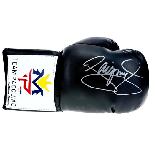 Manny Pacquiao Autographed Black Boxing Glove PSA/DNA COA Signed