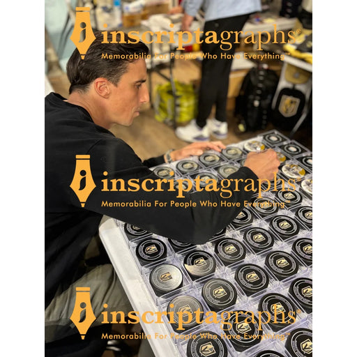 Marc-Andre Fleury Autographed Vegas Golden Knights Official 2017 Puck IGM Fanatics COA Signed