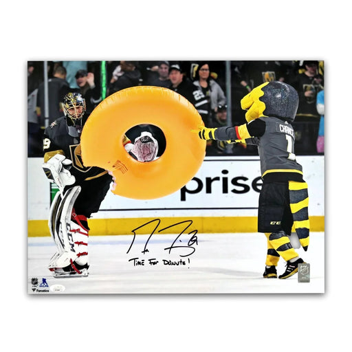 Marc-Andre Fleury Signed 16x20 Photo Framed Inscribed ’Donuts’ Vegas Golden Knights JSA COA Autograph