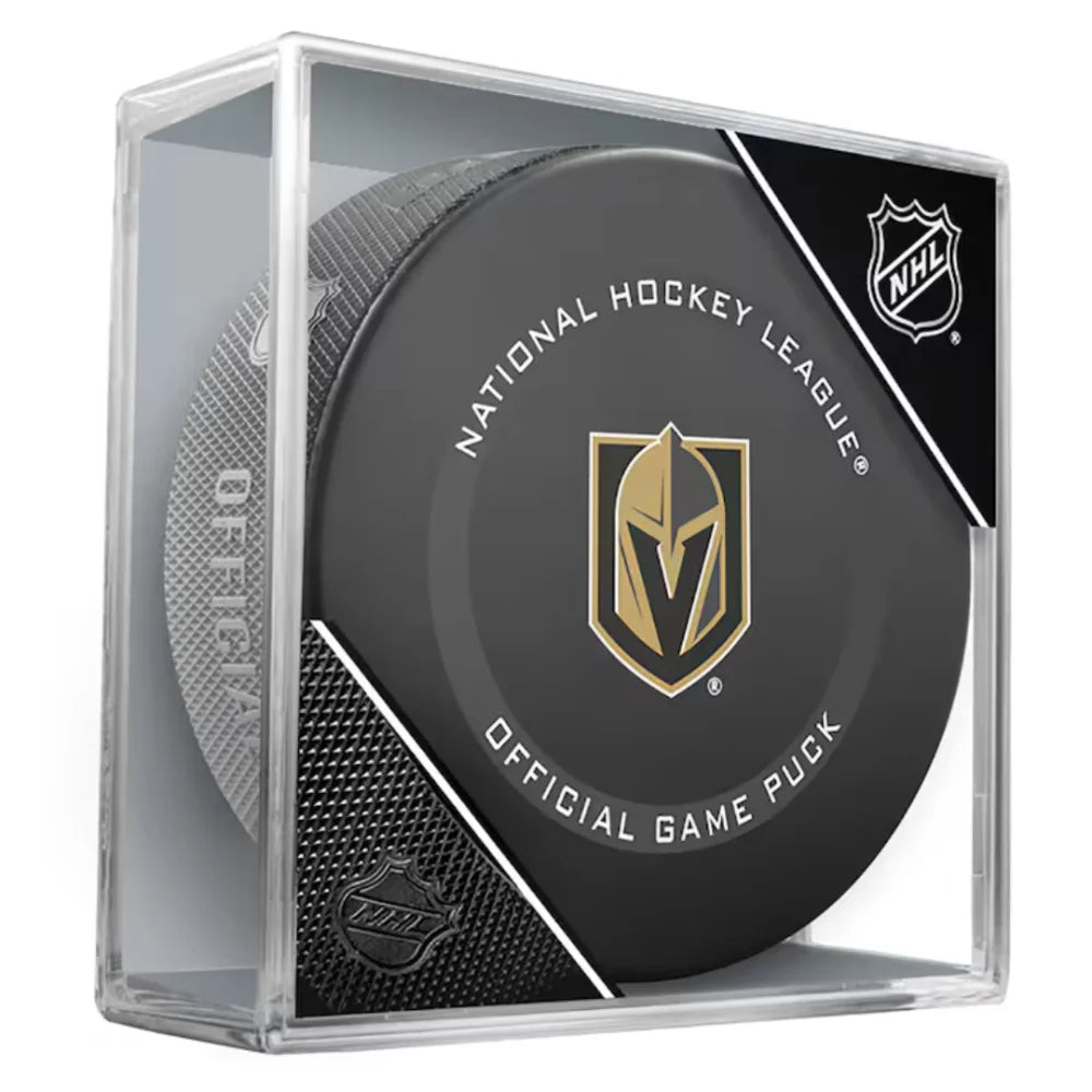 Marc-Andre Fleury Signed Authentic On-Ice VGK Puck - 2025 Preorder Private Autograph Signing