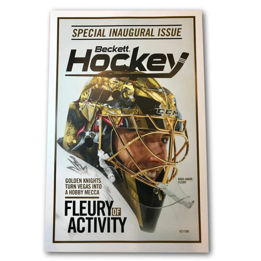 Marc-Andre Fleury Vegas Golden Knights Beckett 11X17 Poster #D/500 VGK