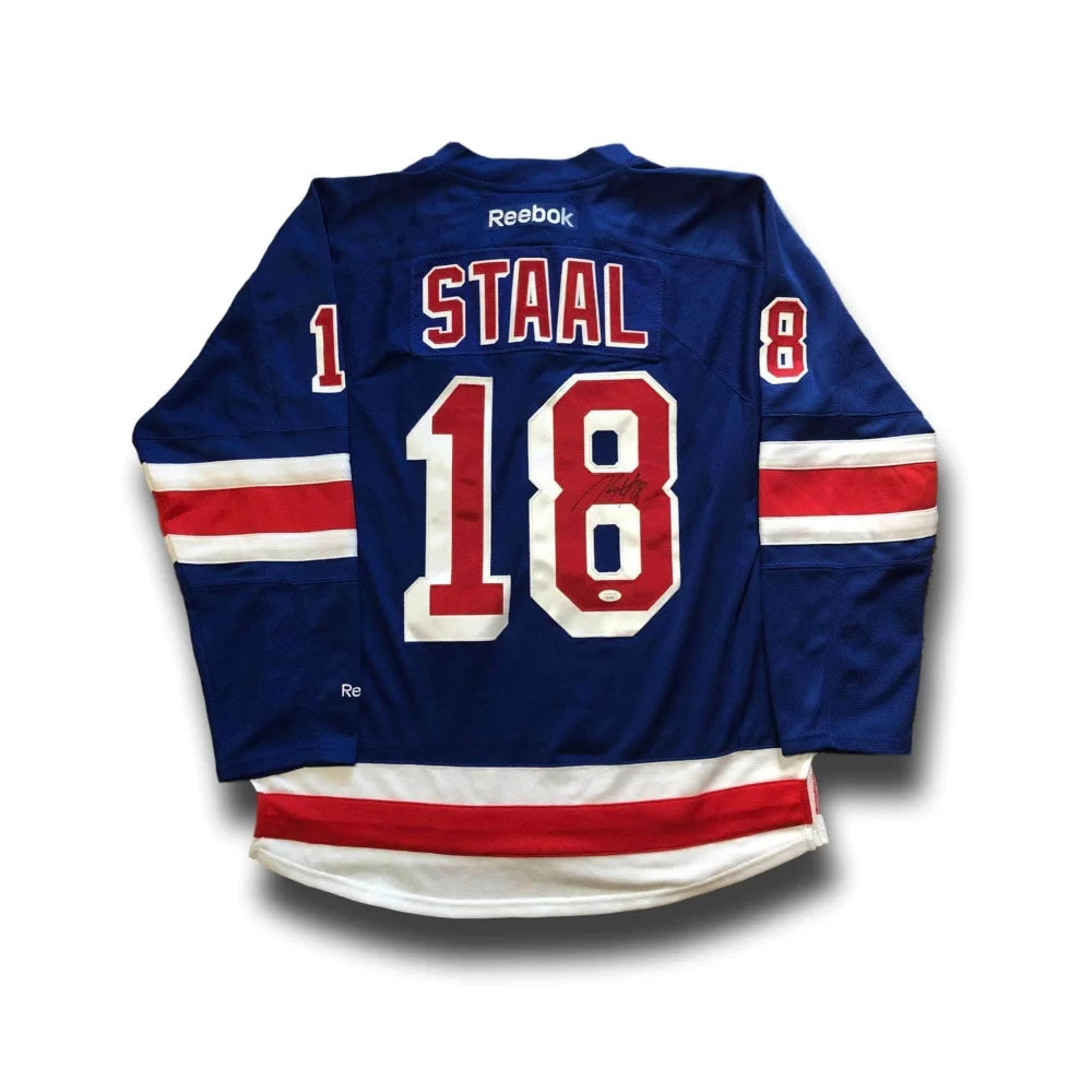 Marc Staal Signed New York Rangers Jersey JSA COA Autograph Reebok