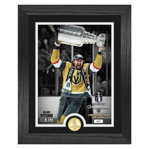 Mark Stone 2023 Stanley Cup Trophy Vegas Golden Knights Framed Photo Bronze Coin