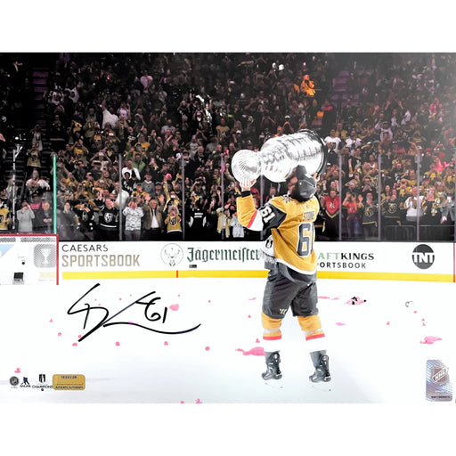 Mark Stone Autographed Stanley Cup Vegas Golden Knights 11x14 Photo Signed COA