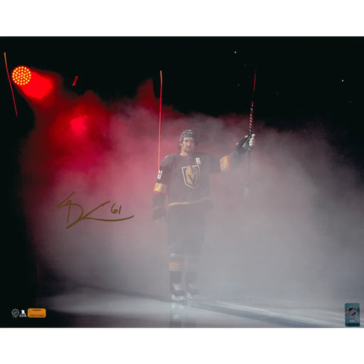 Mark Stone Autographed Vegas Golden Knights 16x20 Photo Signed Inscriptagraphs COA Salute