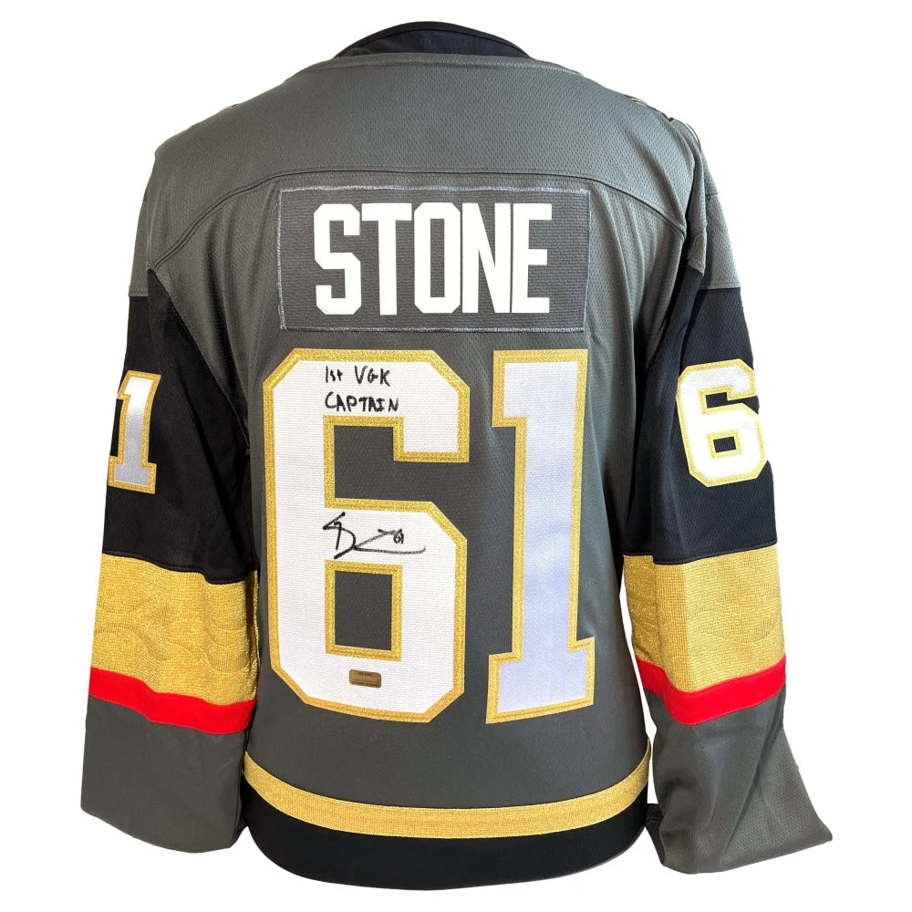 Mark Stone Autographed Vegas Golden Knights ’1st Captain’ Jersey COA IGM Signed