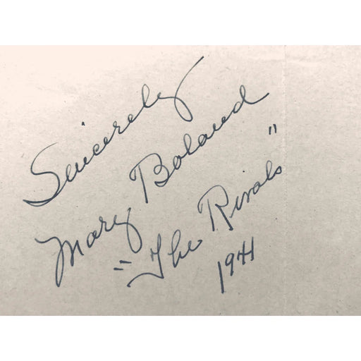 Mary Boland Hand Signed Album Page Cut JSA COA Autograph the Rivals Actress