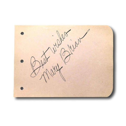 Mary Brian Hand Signed Album Page Cut JSA COA Autograph the Virginian Actress