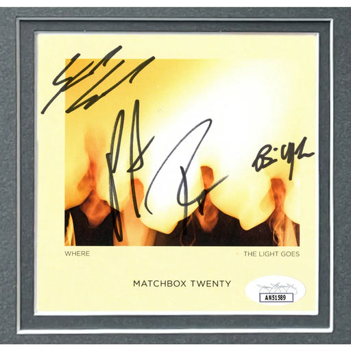 Matchbox Twenty Signed Where The Light Goes CD Album Framed JSA 20 Autograph