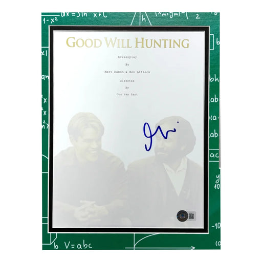 Matt Damon Autographed Good Will Hunting Script Framed Collage BAS COA Photo Signed