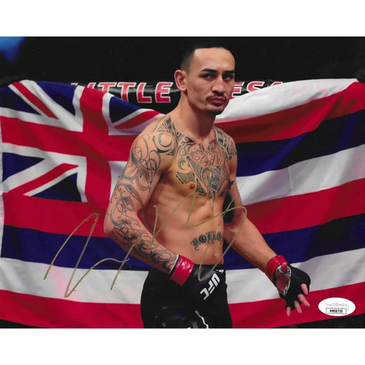 Max Holloway Autographed 8x10 Photo JSA COA UFC MMA Signed With Canadian Flag