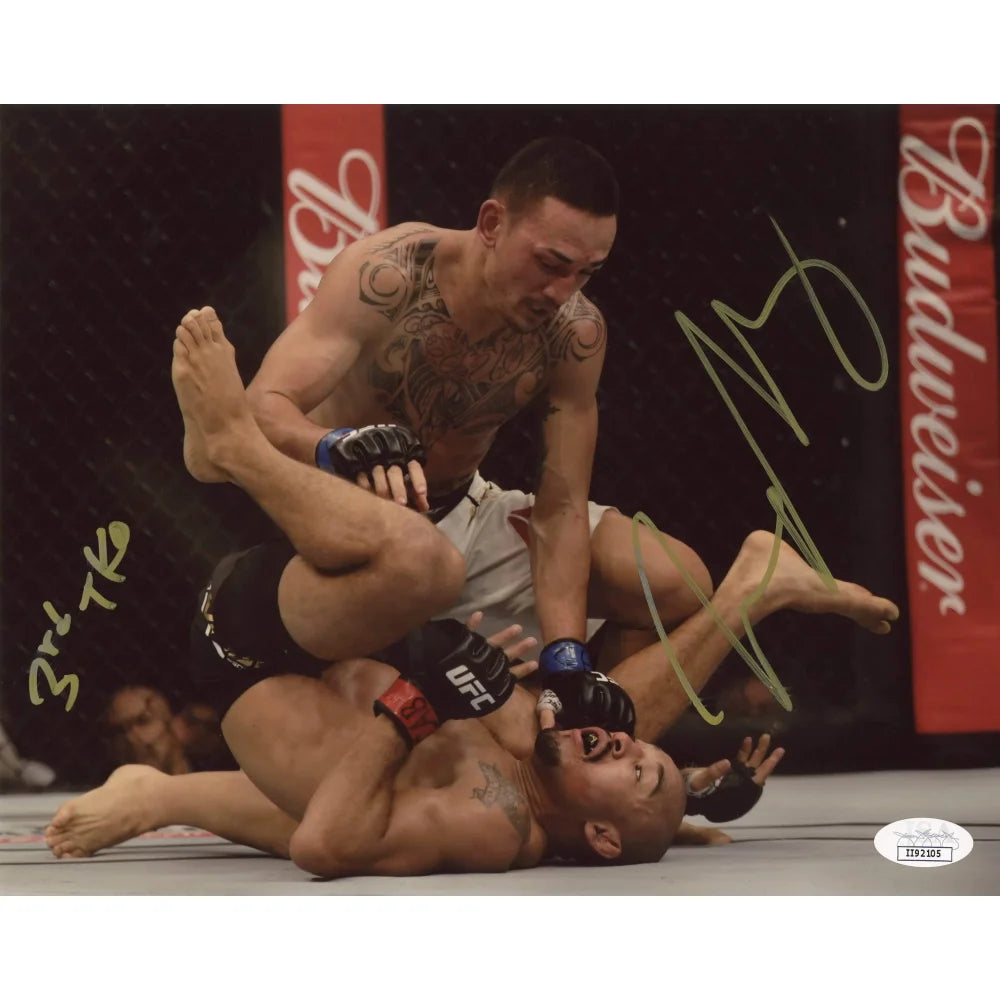 Max Holloway Hand Signed 8x10 Inscribed TKO Photo UFC JSA COA Autograph Aldo