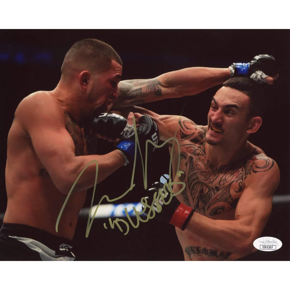 Max Holloway Hand Signed 8x10 Photo UFC Fighter JSA COA Autograph Poster Aldo B