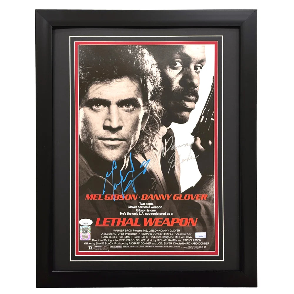 Mel Gibson Danny Glover Signed Lethal Weapon 11x14 Photo Framed Autograph JSA