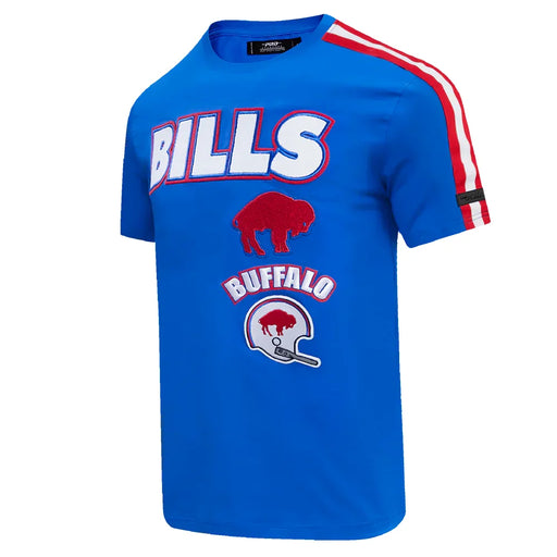 Men’s Pro Standard Buffalo Bills Retro Classic Chenille Striped Tee Shirt