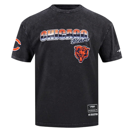 Men’s Pro Standard Chicago Bears Chrome Drop Shoulder Retro Black T-Shirt