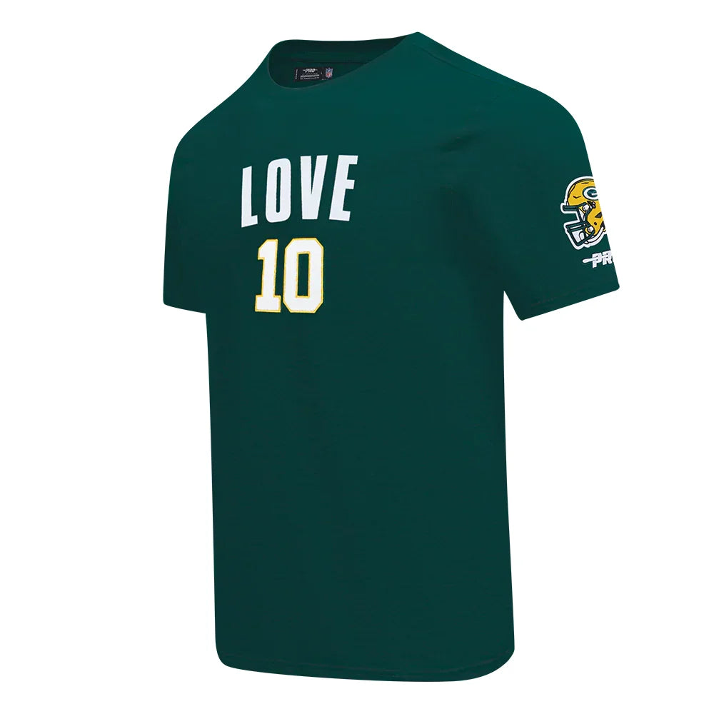 Men’s Pro Standard Jordan Love Green Bay Packers Classic PNN T-Shirt