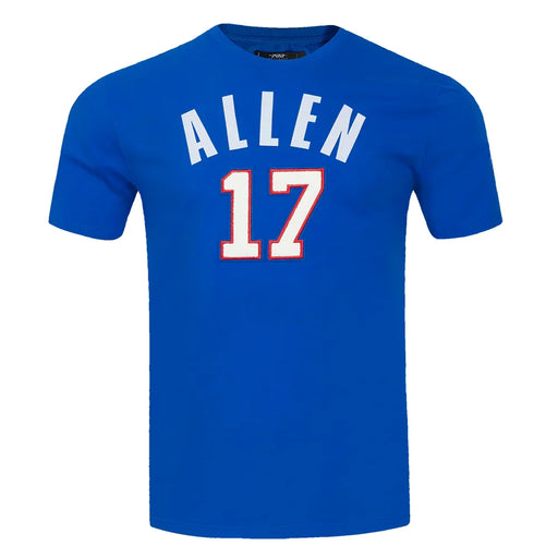 Men’s Pro Standard Josh Allen #17 Buffalo Bills Chenille Tee Shirt