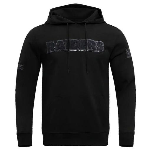 Men’s Pro Standard Las Vegas Raiders Triple Black Pullover Long Sleeve Hoodie