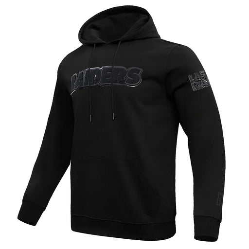 Men’s Pro Standard Las Vegas Raiders Triple Black Pullover Long Sleeve Hoodie