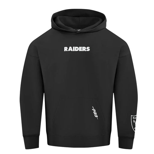 Men’s Pro Standard Las Vegas Raiders Wingspan Drop Shoulder Hoodie - Black