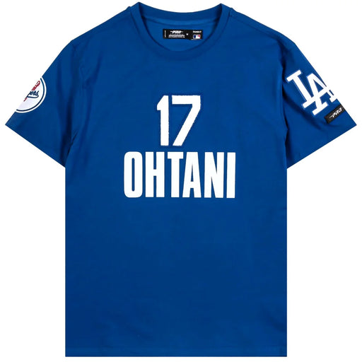 Men’s Pro Standard Shohei Ohtani #17 Los Angeles Dodgers Classic Blue T-Shirt