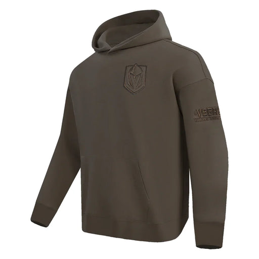 Men’s Pro Standard Vegas Golden Knights Neutral Drop Shoulder Hoodie - Dark Taupe